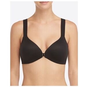 Spanx 30017R Bra-llelujah! 36C Front Close Padded Wireless Very Black Sexy Top